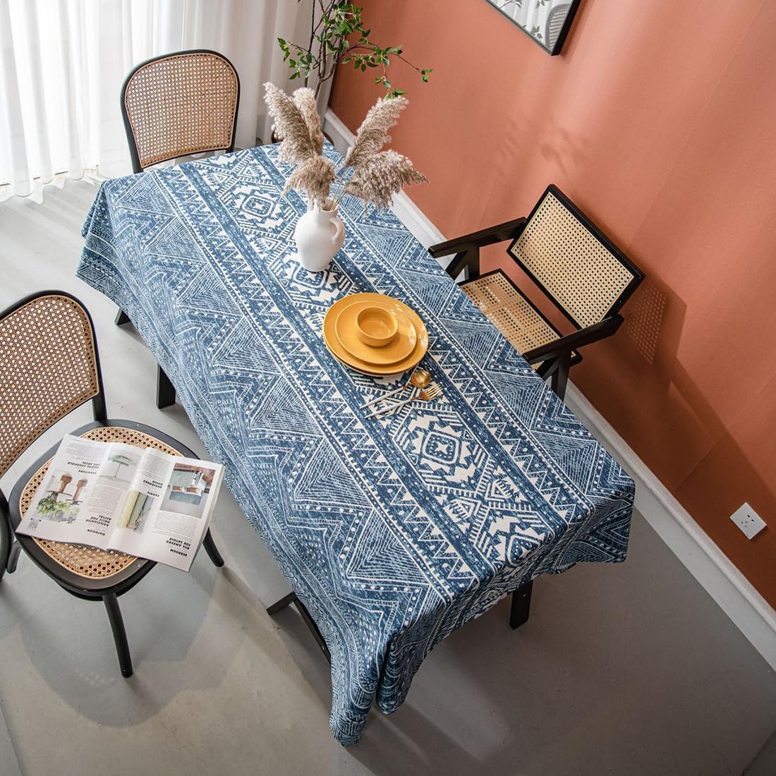 Bohemian Geometric Print Pure Cotton Tablecloth - Image 2