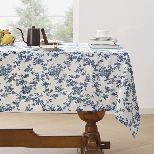 Pastoral Floral Pure Cotton Rectangular Tablecloth