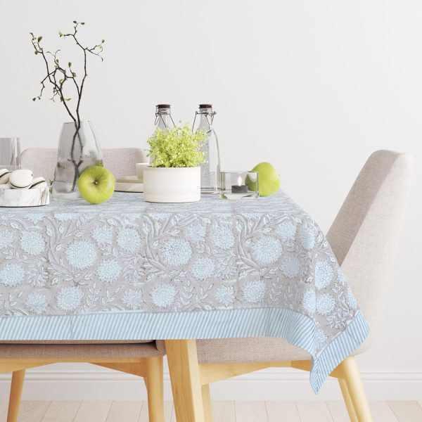Floral Print Pure Cotton Decorative Tablecloth